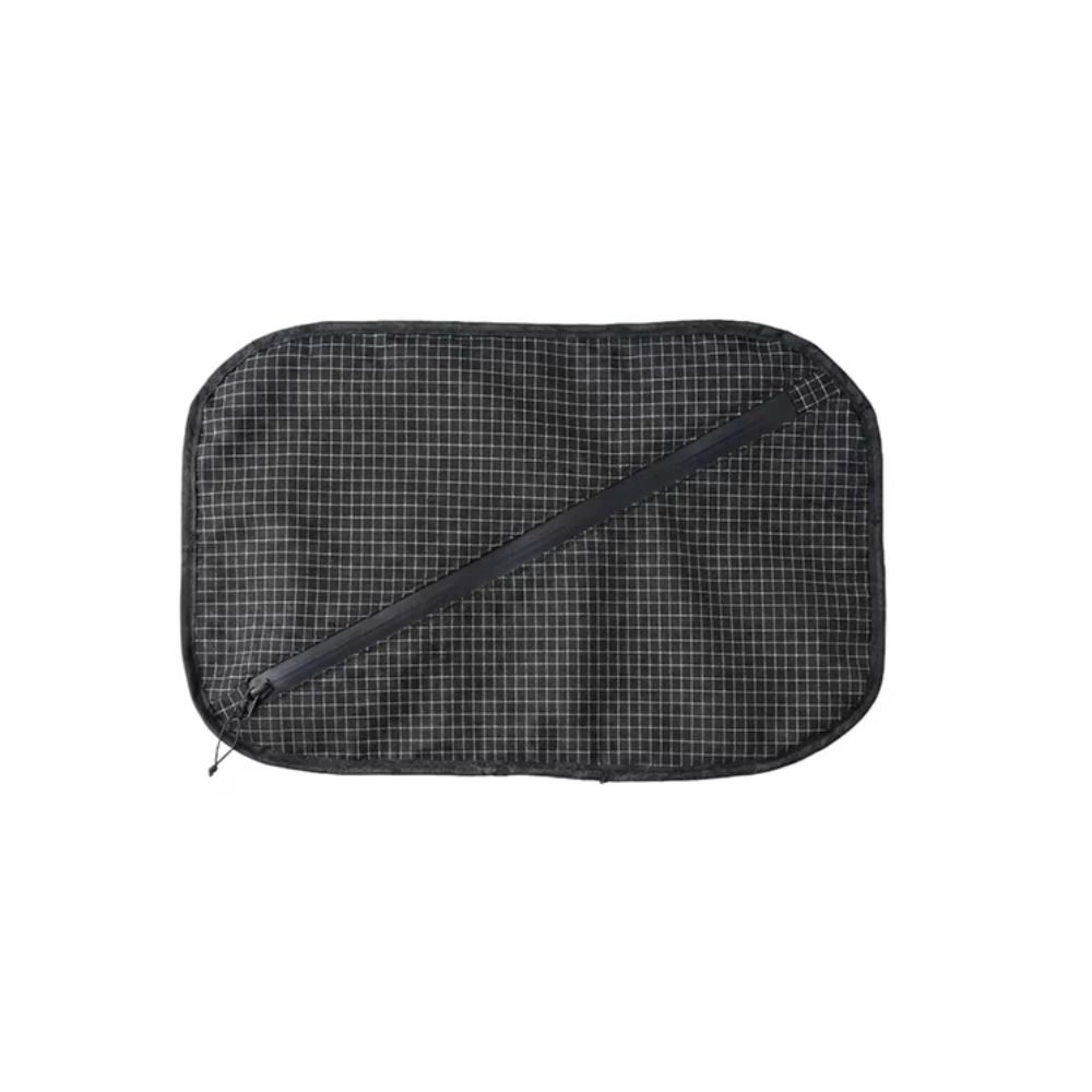 Camp Pillow Compressible - กระเป๋าเก็บหมอนแบบนุ่ม 2-in-1 ลายตารางสีเรโทร ที่รองศีรษะสำหรับตั้งแคมป์ น้ำหนักเบาพิเศษ กระเป๋าเดินทางอเนกประสงค์