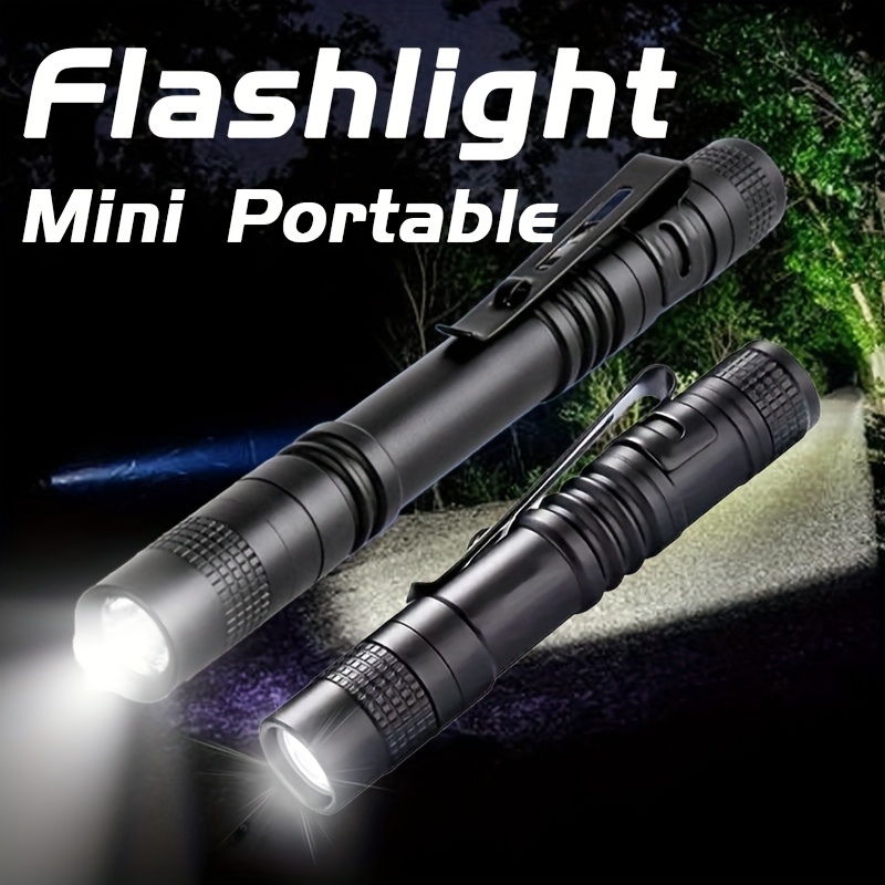 Outdoor Camping Decor - ไฟฉาย LED พกพาขนาดเล็กพิเศษ สว่างมาก ความสว่างสูง ไฟฉายแบบปากกา