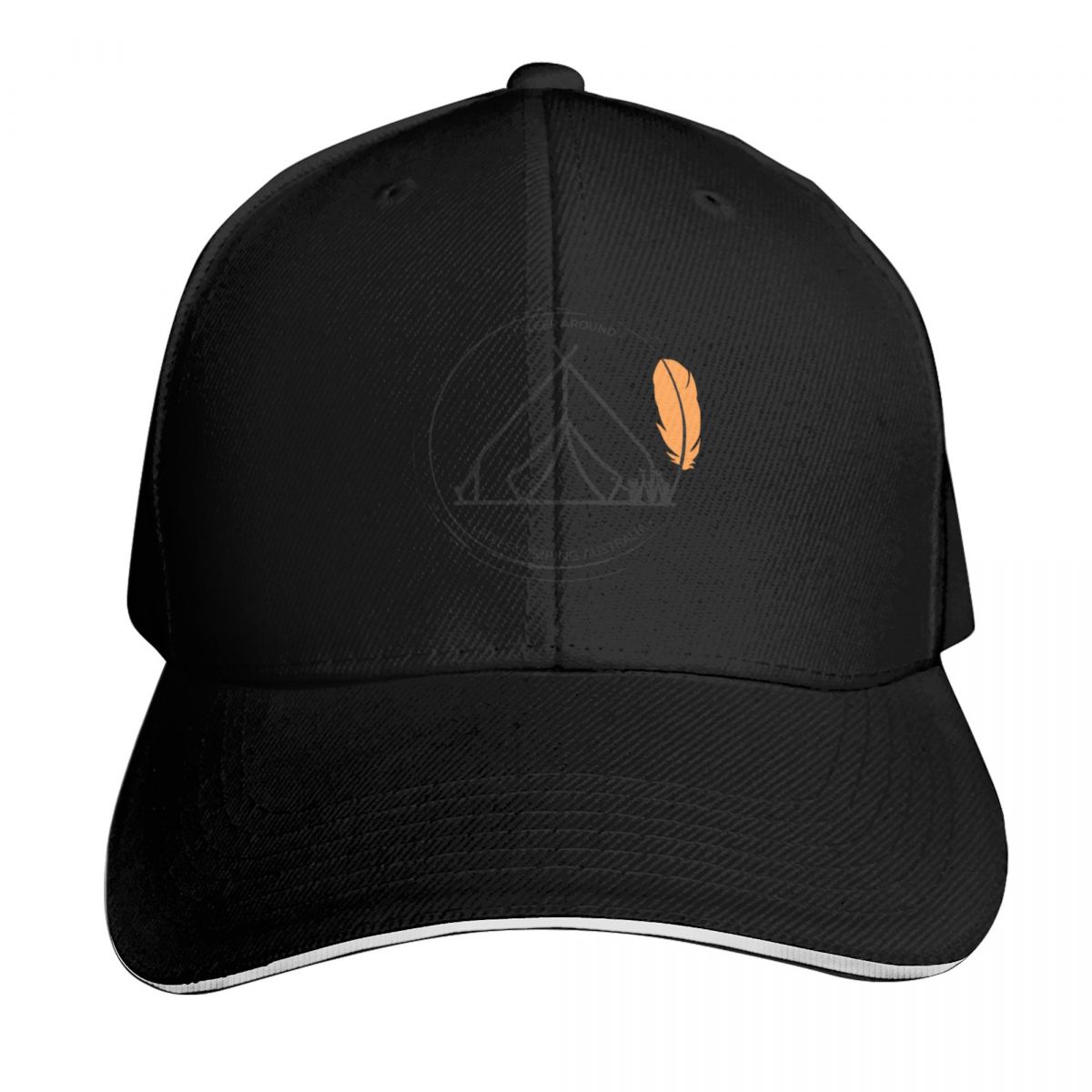 Outdoor Camping Australia - WA -text Design-Ladies Camping Australia หมวกเบสบอล