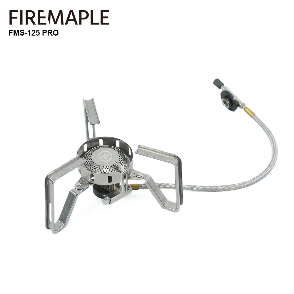 Outdoor Camping Outlet - เตากันลมเมเปิ้ลแบ่งเตาแก๊ส3240W เดินป่ากลางแจ้งตั้งแคมป์พร้อมอุปกรณ์จุดระเบิด FMS-125PRO น้ำหนักเบา