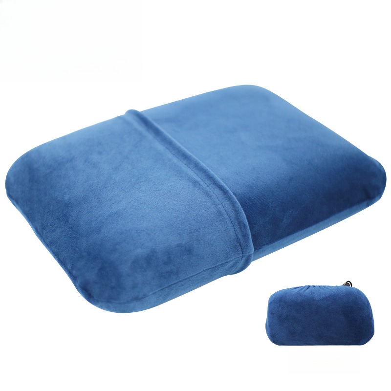Camp Pillow Compressible - หมอนตั้งแคมป์เมมโมรี่โฟมสําหรับเดินทางกลางแจ้ง หมอน Nap แบบพกพาพร้อมหมอนอัดน้ําหนักเบาสําหรับรถสํานักงานเดินป่า