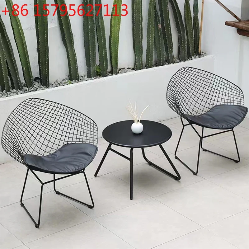 Outdoor Camping Rocking Chair - ชุดเฟอร์นิเจอร์โลหะสำหรับสวน เก้าอี้พลาสติกสำหรับกลางแจ้ง เก้าอี้หวาย ระเบียง ลานบ้าน ชายหาด