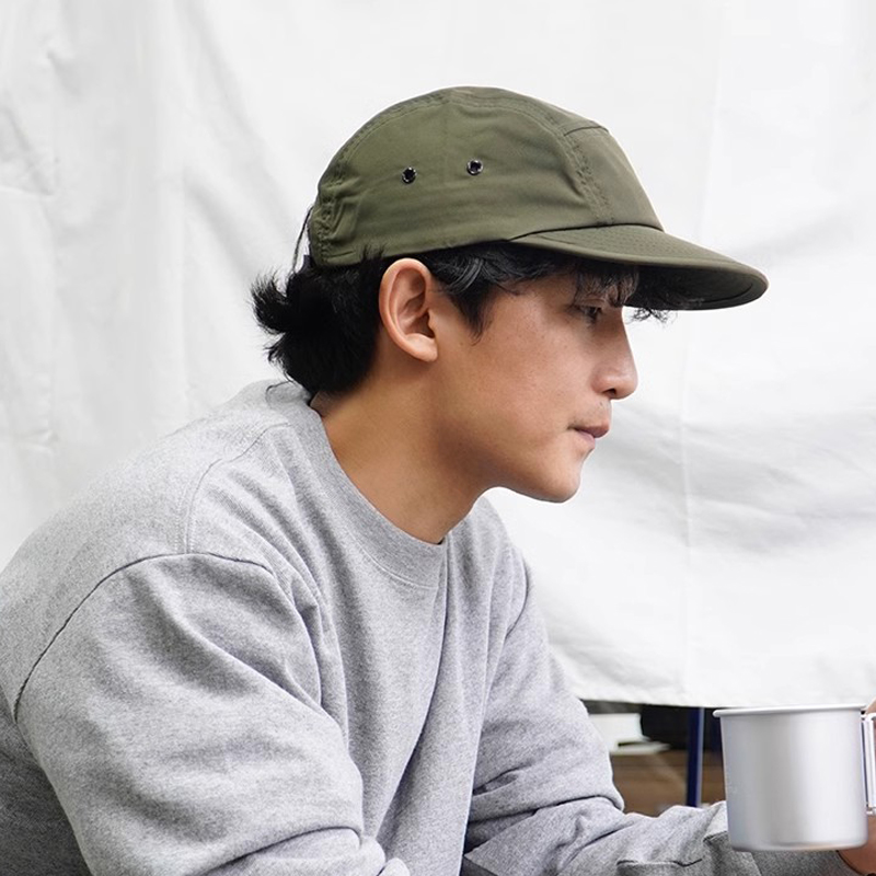Outdoor Camping Korea - หมวกแก็ปแฟชั่นเกาหลี5แผงแห้งเร็วหมวกเบสบอลสีพื้นหมวกทรักเกอร์กันน้ำหมวกวิ่งน้ำหนักเบา