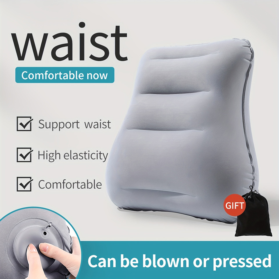 Camp Pillow Compressible - Inflatable Lumbar Support หมอน Blow Up