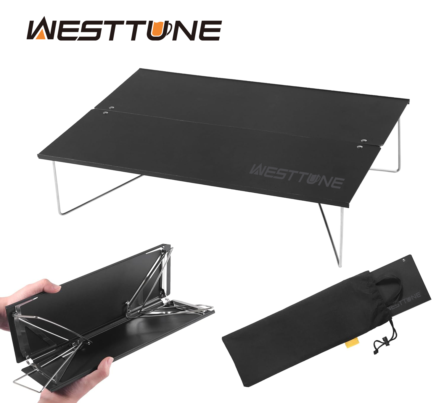 Outdoor Camping Gazebo - WESTTUNE ขนาดกะทัดรัด Mini Camping โต๊ะแบบพกพา Ultralight
