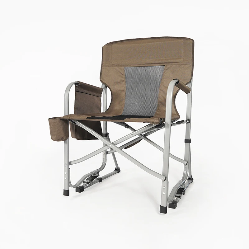Outdoor Camping Rocking Chair - เก้าอี้พับแคมป์ปิ้งคุณภาพสูงแบบปรับแต่งได้ ใช้งานได้หลากหลายรูปแบบ รองรับน้ำหนักมาก เหมาะสำหรับใช้งานกลางแจ้ง เก้าอี้โยกสำหรับผู้กำกับ ใช้ได้ที่ชายหาด