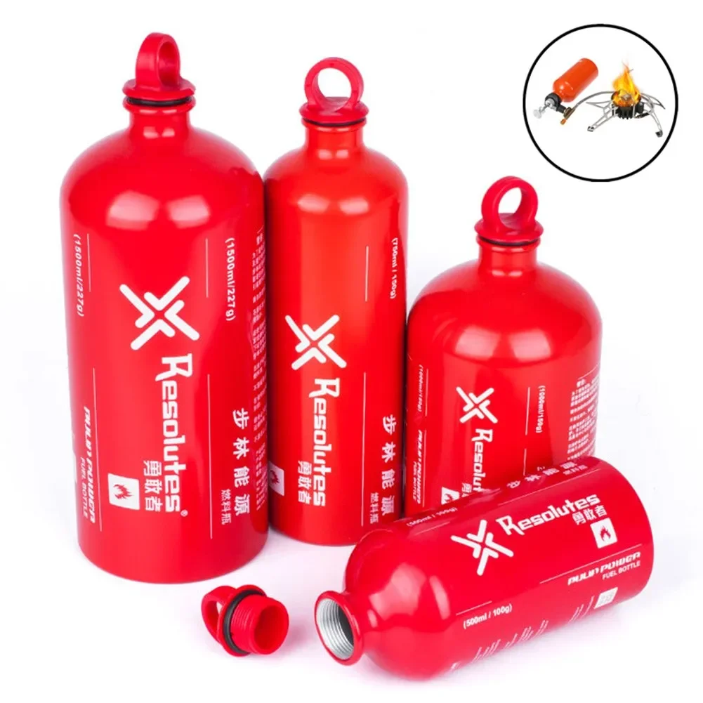 Outdoor Camping Outlet - 1500/1000/750/500 ML กลางแจ้งแก๊สน้ํามันเชื้อเพลิงขวดรถจักรยานยนต์ฉุกเฉินเบนซินเบนซินกระป๋อง Camping เตาทําอาหารการใช้ขวด