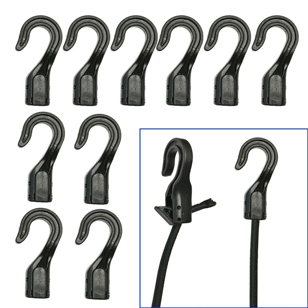 Outdoor Camping Extension Cord - ตะขอเกี่ยวเชือกแบบเปิด 10 20 ชิ้น สำหรับเรือคายัค มอเตอร์ไซค์