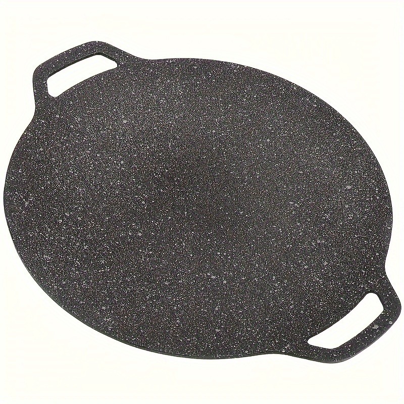 Outdoor Camping Activities - 1pcs เหล็กหล่อกลางแจ้งกระทะย่าง Non-Stick เทปันยากิแผ่นสําหรับ Camping &
