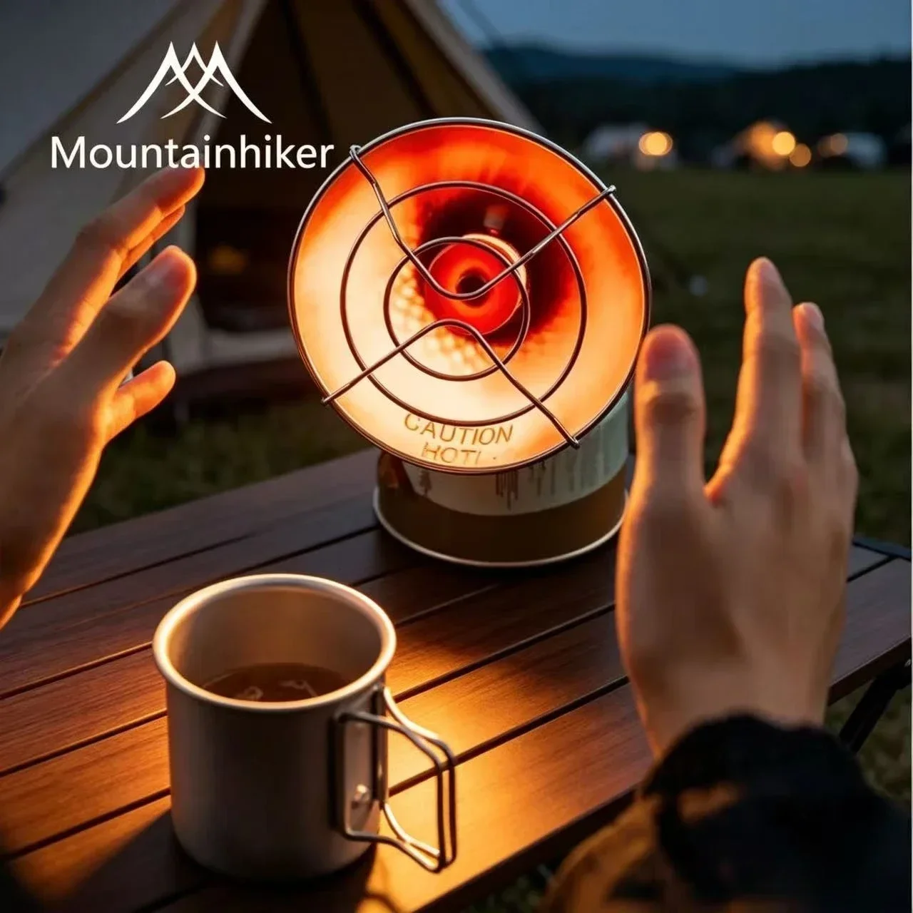 Outdoor Camping Outlet - เตาแก๊สพกพาขนาดเล็กสำหรับตั้งแคมป์กลางแจ้ง MOUNTAINHIKER เหมาะสำหรับตกปลาน้ำแข็งและเดินป่าในฤดูหนาว