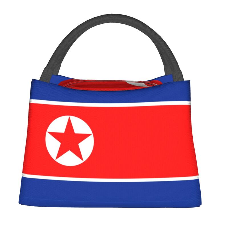 Outdoor Camping Korea - Custom Flag Of North Korea ถุงอาหารกลางวันฉนวนสําหรับผู้หญิงReusable