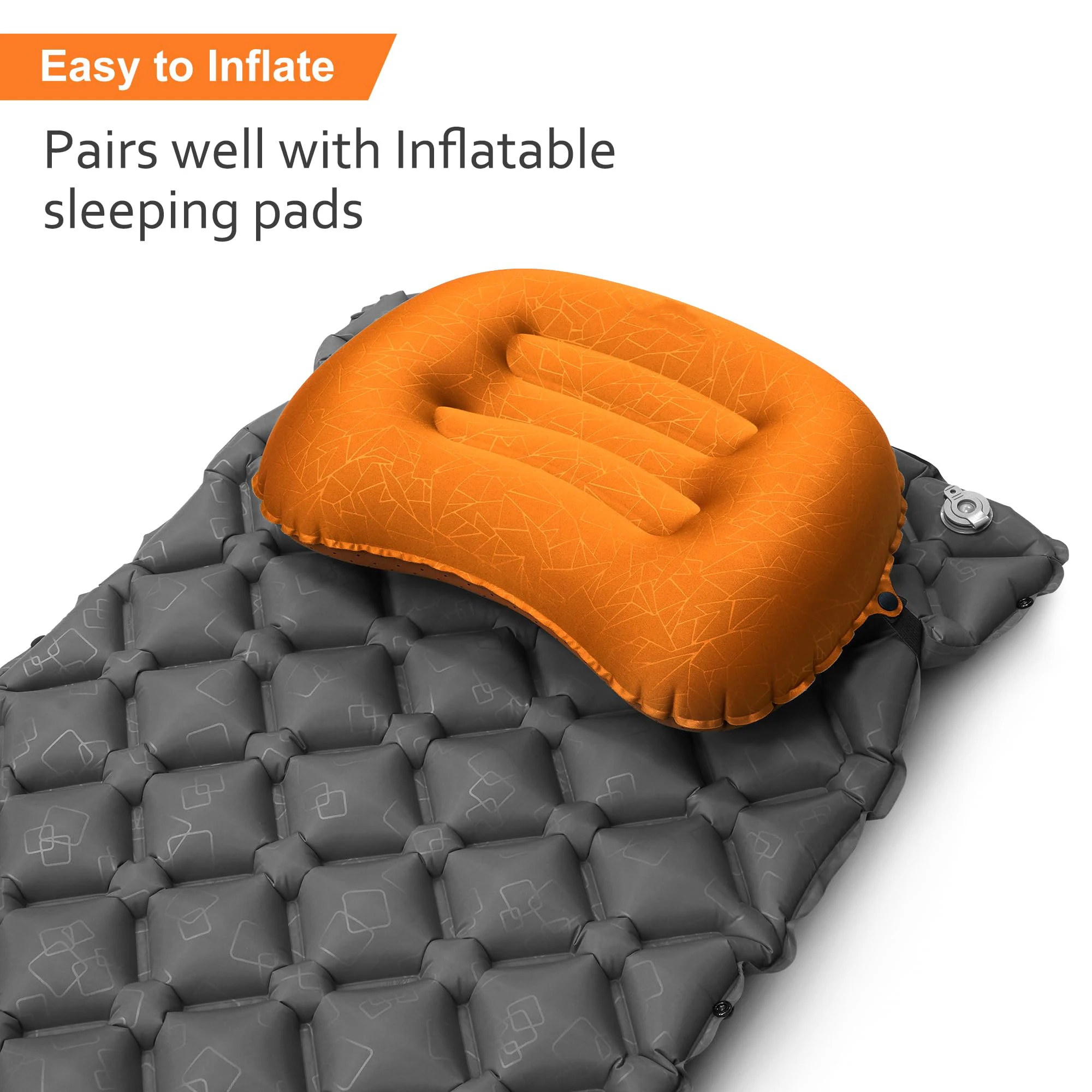 Camp Pillow Compressible - 1PC Ultralight Inflatable Camping Travel Pillow-Compressible