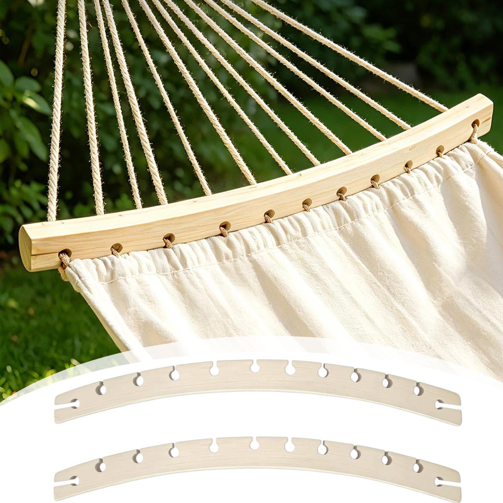 Camping Hammock - ชุดแท่งไม้สำรองสำหรับเปลญวน 2 ชิ้น แบบถอดได้ สำหรับตั้งแคมป์ สนามหลังบ้าน
