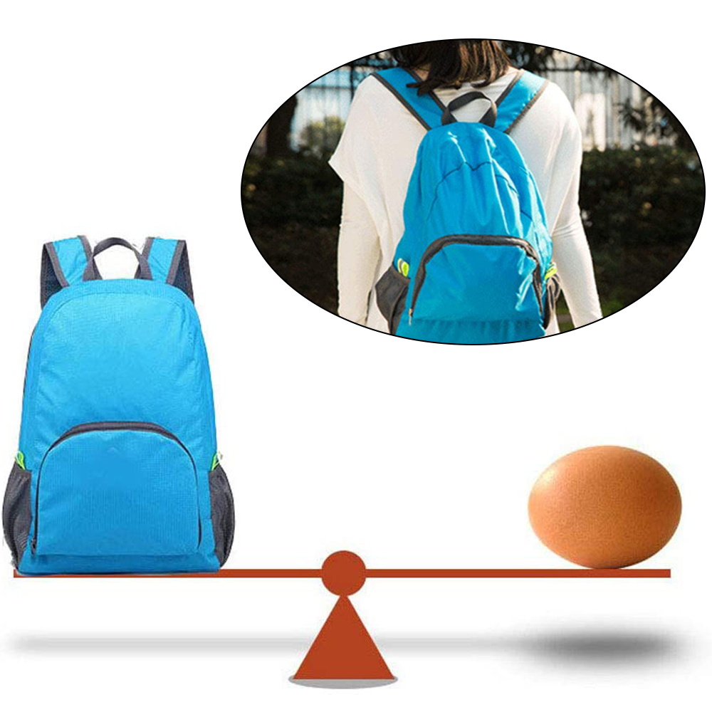 Zd Outdoor Camping - U nisexพับกระเป๋าเป้สะพายหลังกระเป๋าเดินทางที่มีน้ําหนักเบาไหล่กระเป๋าเป้สะพายหลังแบบพกพากลางแจ้งเดินป่าตั้งแคมป์กีฬาปีนเขาออแกไนเซอร์กระเป๋า
