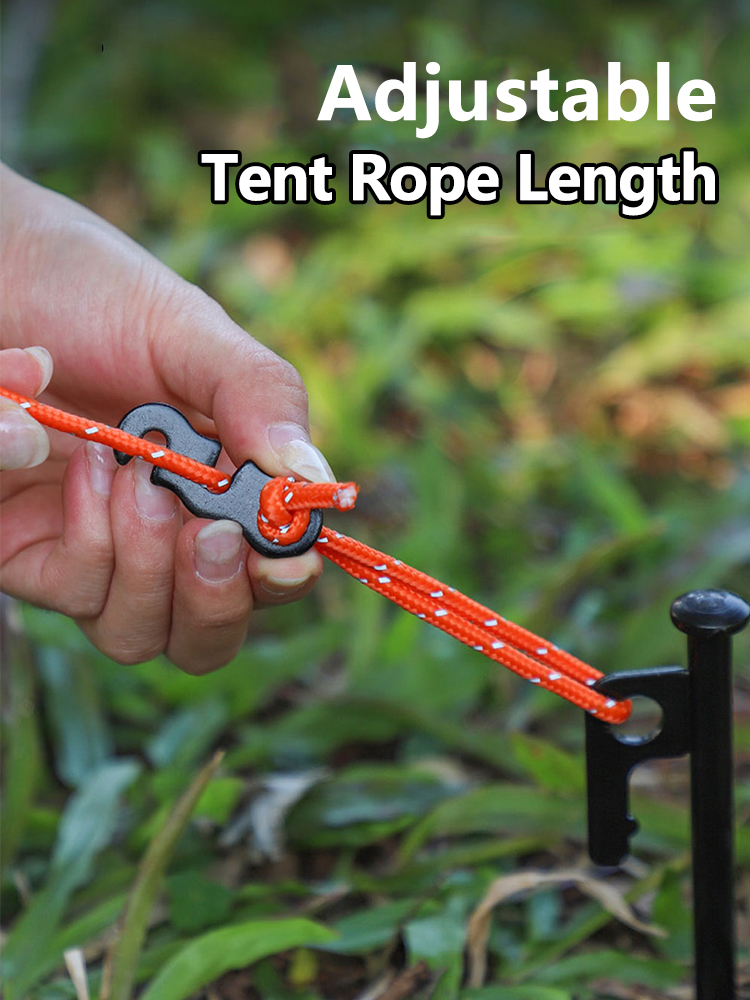 5/10pcs ปรับเต็นท์เชือกหัวเข็ม - Outdoor Camping Extension Cord บทวิจารณ์และราคา