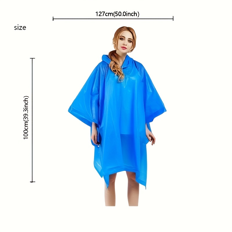 Rain Ponchos สําหรับผู้ใหญ่สํา - Camping Outdoor Clothing บทวิจารณ์และราคา