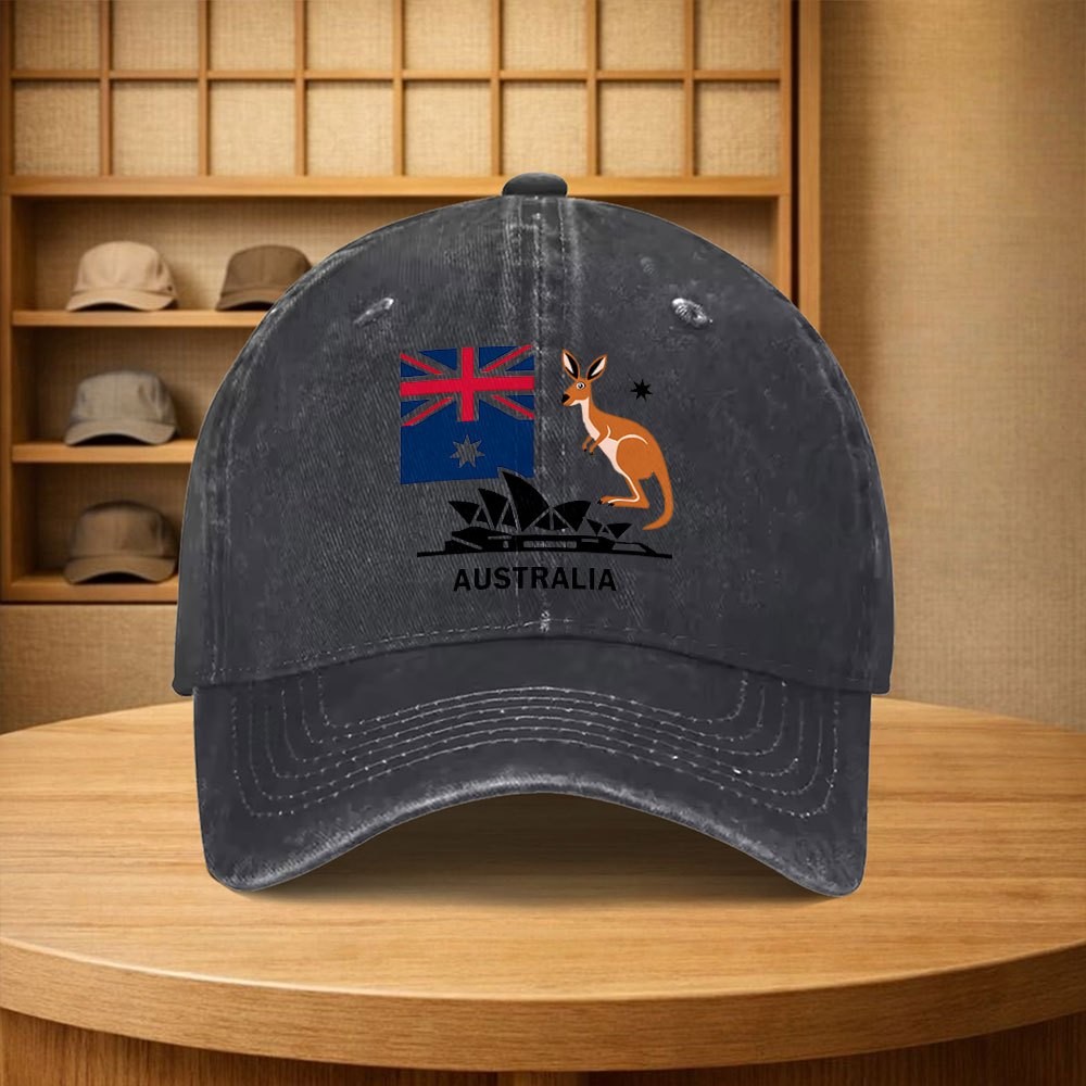 หมวกเบสบอลลายธงออสเตรเลียลายจิ - Outdoor Camping Australia บทวิจารณ์และราคา