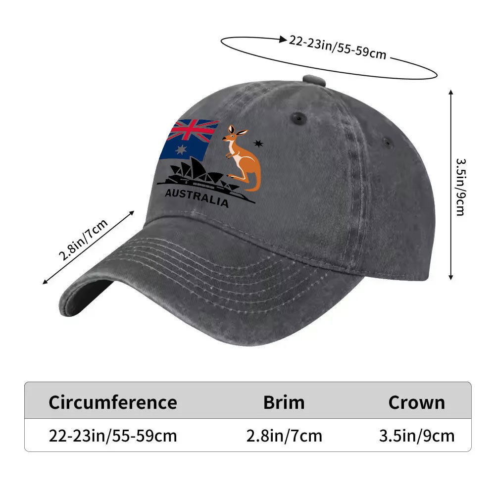 หมวกเบสบอลลายธงออสเตรเลียลายจิ - Outdoor Camping Australia บทวิจารณ์และราคา