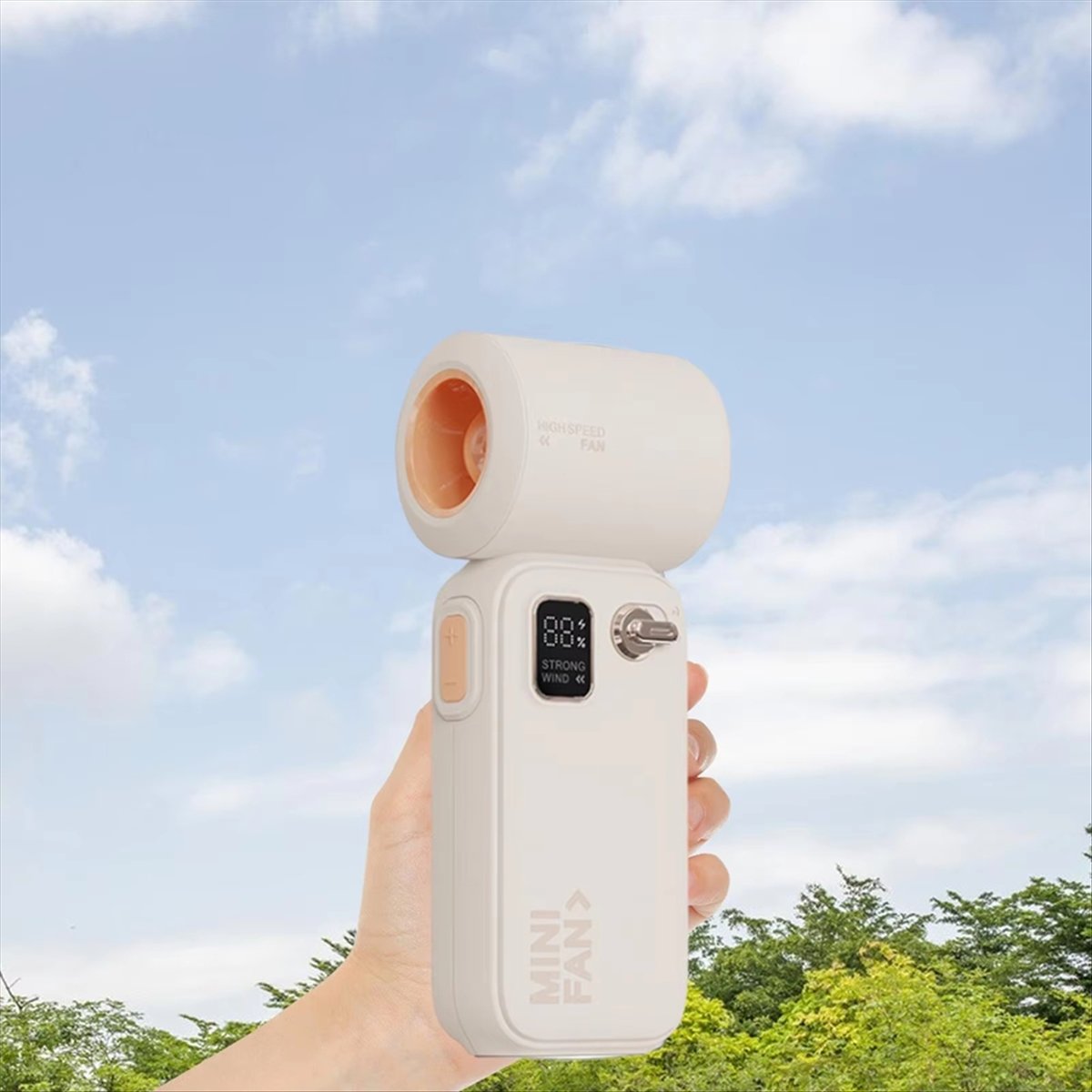 HGHO พัดลมมือถือแบบชาร์จไฟได้  - Outdoor Camping Activities บทวิจารณ์และราคา