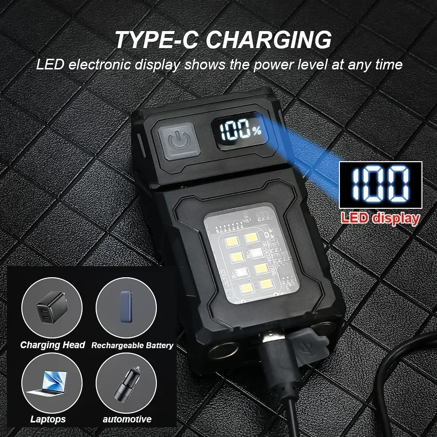 ไฟฉายพกพา LED แบบชาร์จไฟได้ขนา - Outdoor Camping Decor บทวิจารณ์และราคา