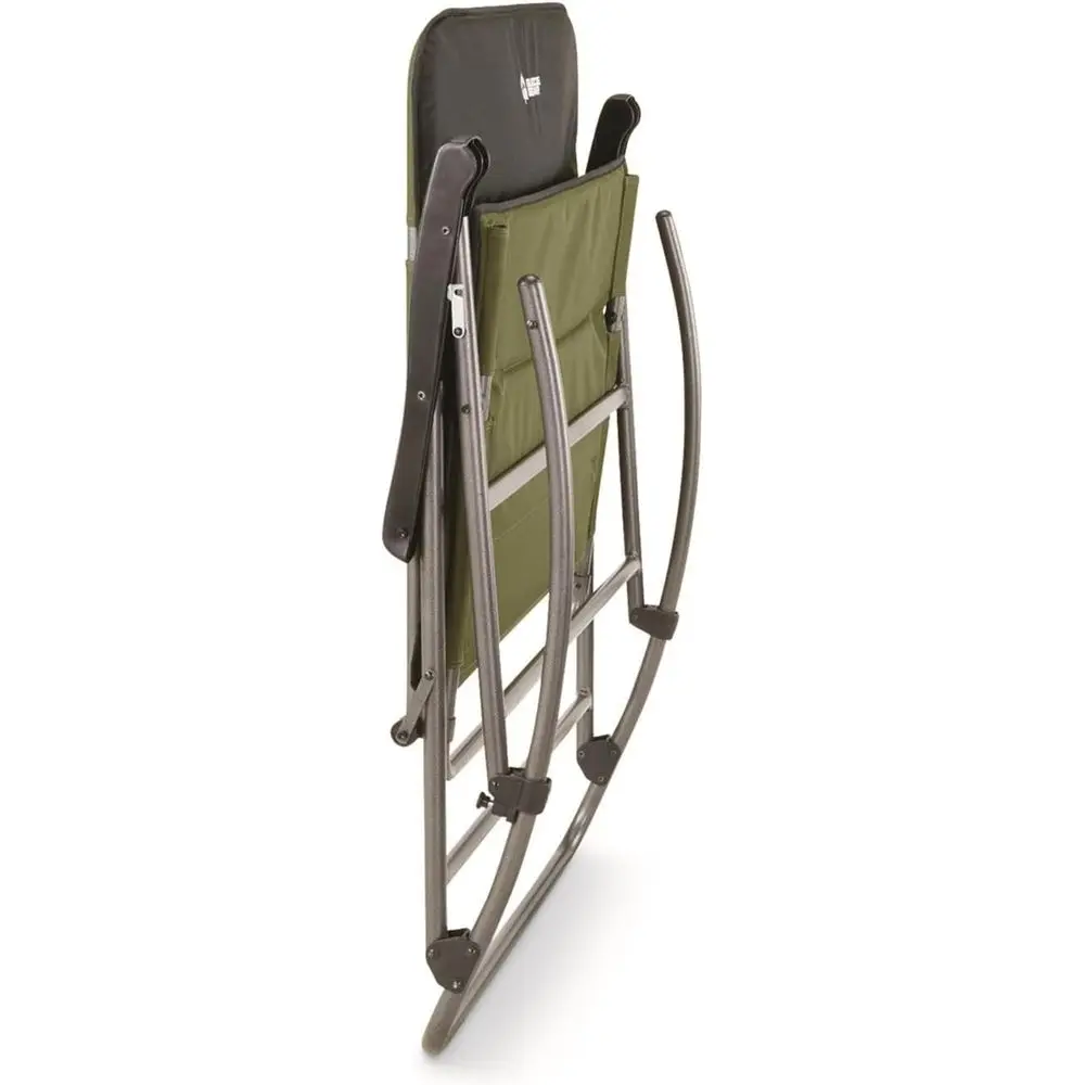 เก้าอี้โยกพกพาขนาดใหญ่ รับน้ำห - Outdoor Camping Rocking Chair บทวิจารณ์และราคา