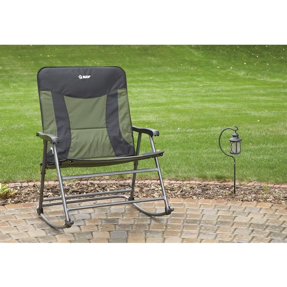 เก้าอี้โยกพกพาขนาดใหญ่ รับน้ำห - Outdoor Camping Rocking Chair บทวิจารณ์และราคา