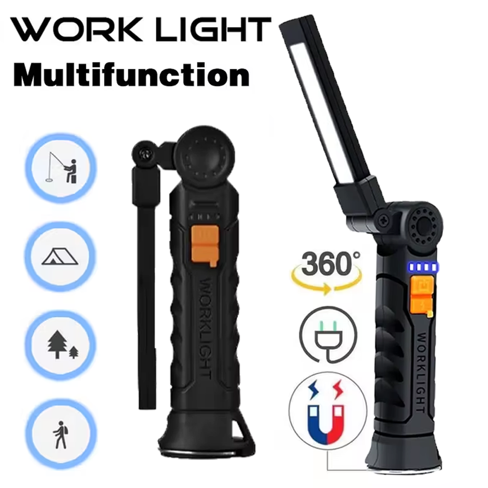 ไฟฉาย LED แบบพกพา COB ไฟฉายแบบ - Outdoor Camping Decor บทวิจารณ์และราคา