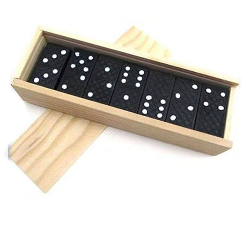 28 ชิ้น/เซ็ตเกมกระดานโดมิโนไม้ - Outdoor Camping Games For Kids บทวิจารณ์และราคา