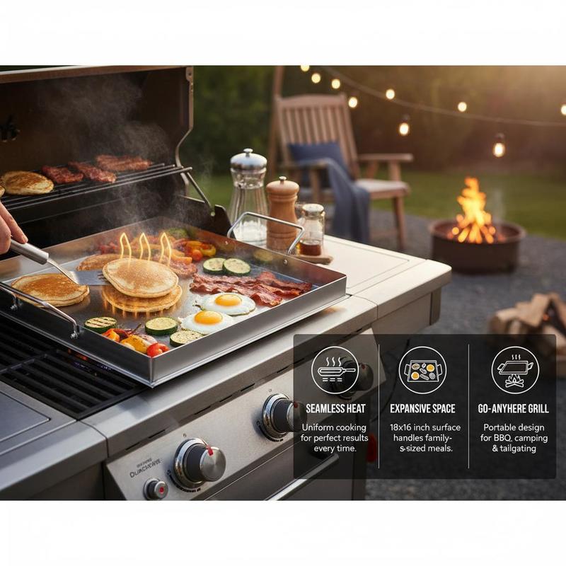 เตาปิ้งย่างแบบแบนขนาด 18x16 นิ - Outdoor Camping Activities บทวิจารณ์และราคา
