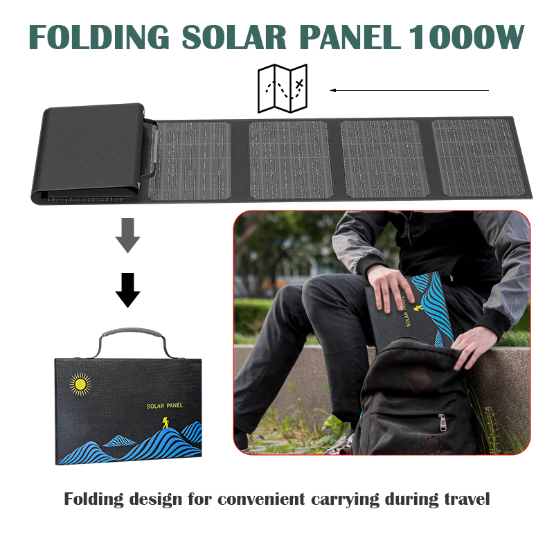 แผงโซลาร์เซลล์พับได้ 1000W พร้ - Zd Outdoor Camping บทวิจารณ์และราคา