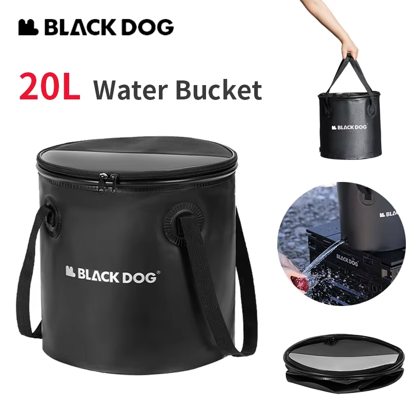 ถังน้ำพับได้ Blackdog พร้อมฝาป - Outdoor Camping Outlet บทวิจารณ์และราคา