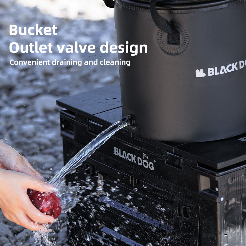 ถังน้ำพับได้ Blackdog พร้อมฝาป - Outdoor Camping Outlet บทวิจารณ์และราคา