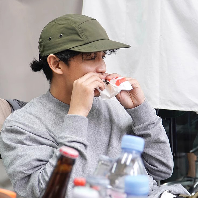 หมวกแก็ปแฟชั่นเกาหลี5แผงแห้งเร - Outdoor Camping Korea บทวิจารณ์และราคา