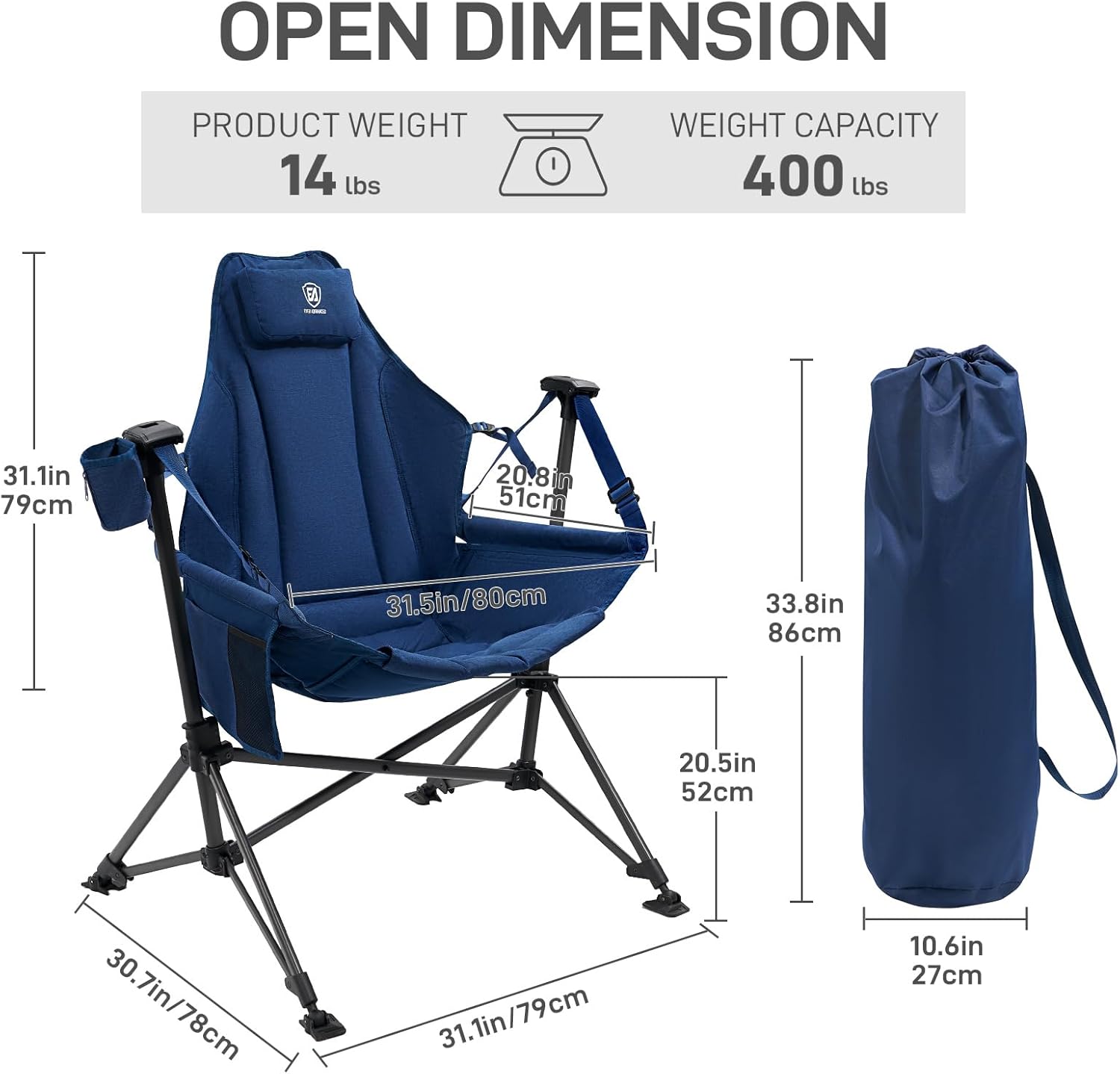 เก้าอี้แกว่งสำหรับตั้งแคมป์แบบ - Camping Hammock บทวิจารณ์และราคา