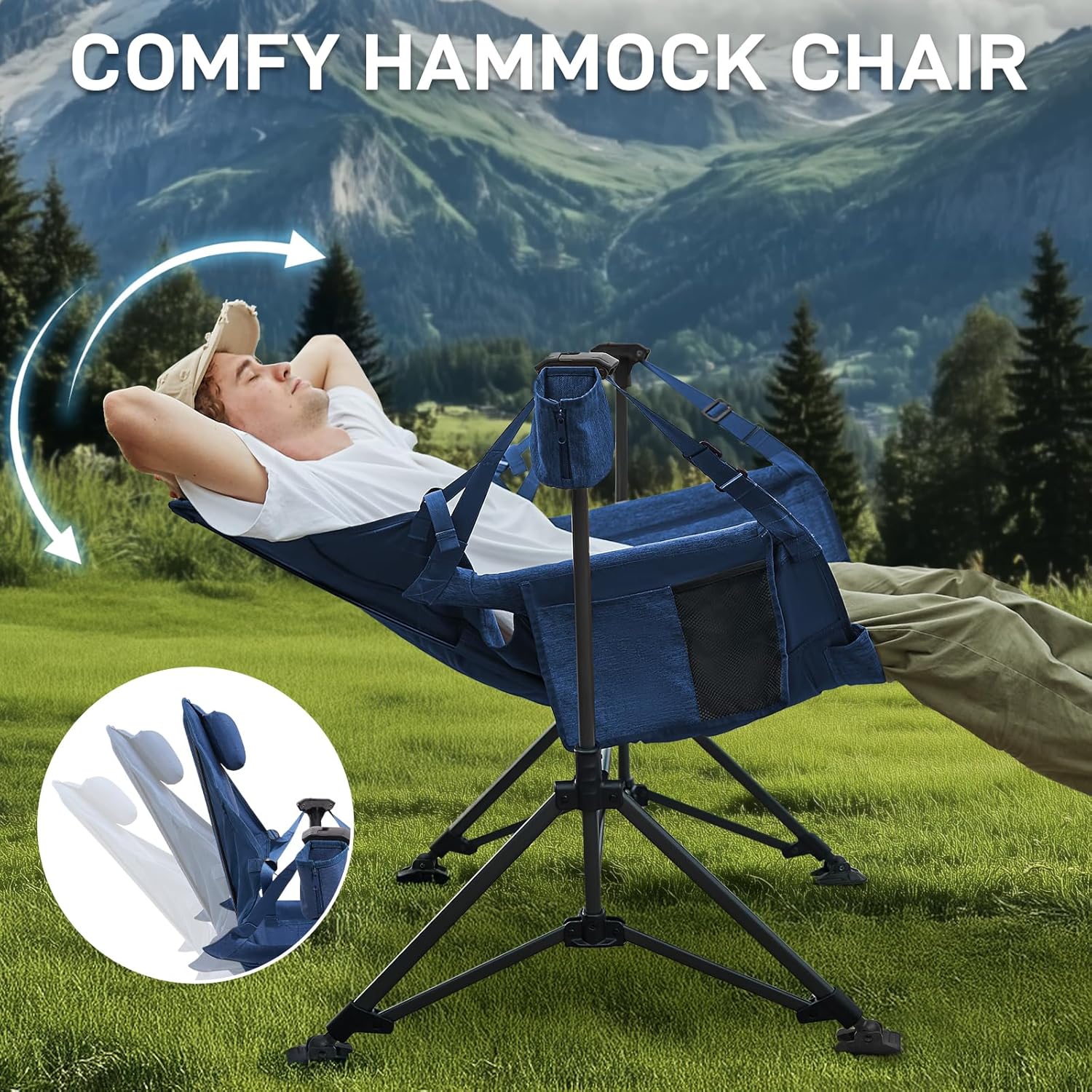 เก้าอี้แกว่งสำหรับตั้งแคมป์แบบ - Camping Hammock บทวิจารณ์และราคา