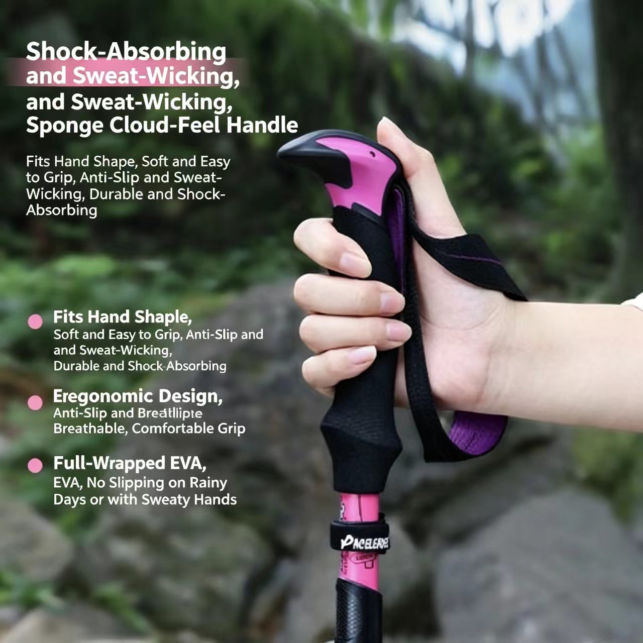 ไม้เท้าเดินป่าแบบพับได้ขนาด 37 - Zd Outdoor Camping บทวิจารณ์และราคา
