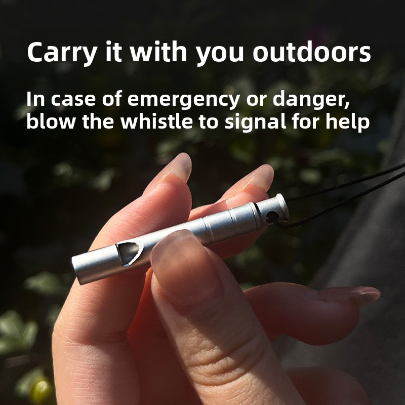 นกหวีดเอาชีวิตรอดจากโลหะผสมไทเ - Outdoor Camping Essential Gear บทวิจารณ์และราคา
