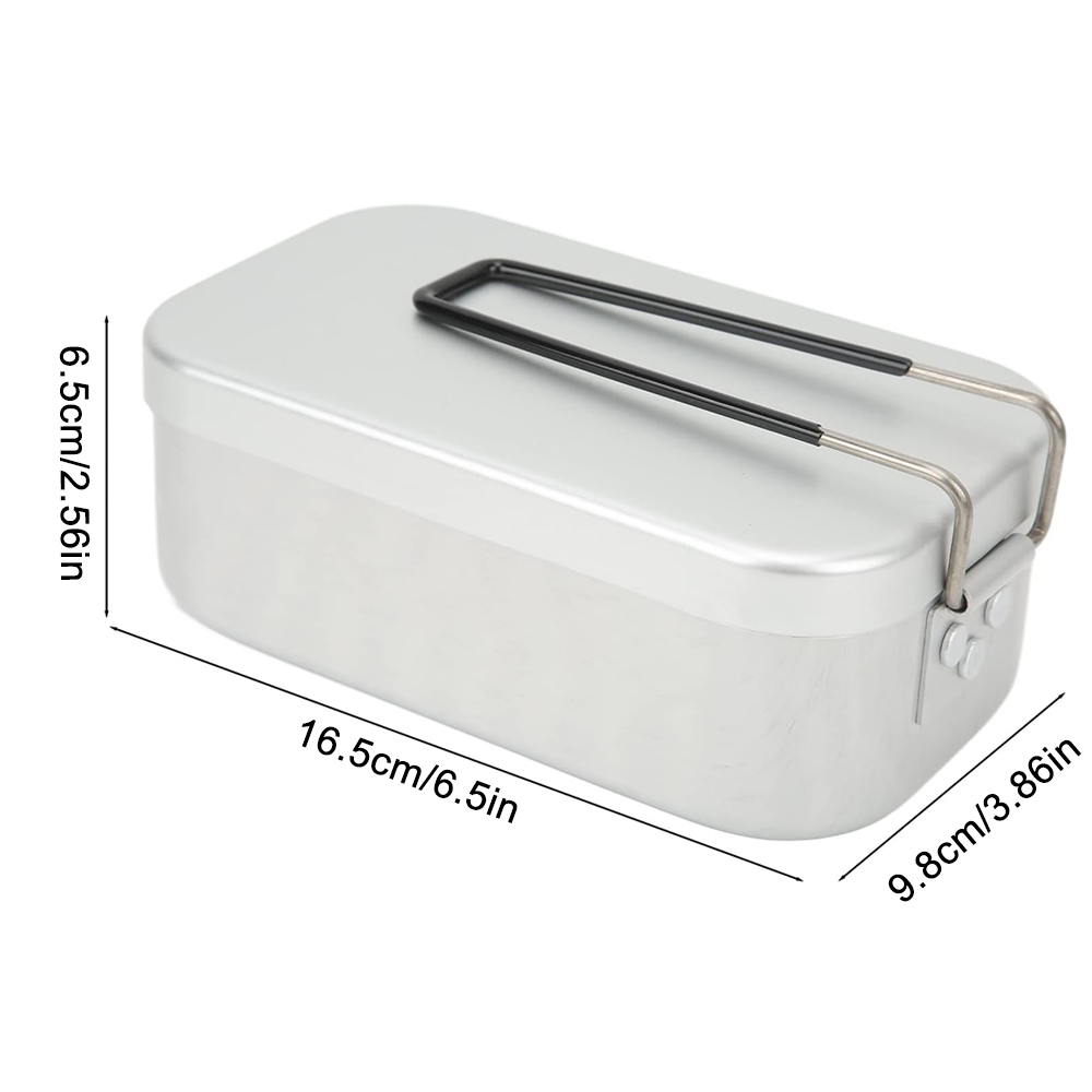 800ML อลูมิเนียมกล่องอาหารกลาง - Outdoor Camping Dining Set บทวิจารณ์และราคา