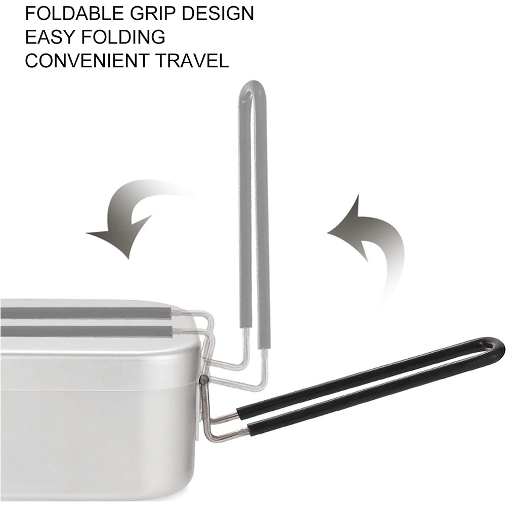 800ML อลูมิเนียมกล่องอาหารกลาง - Outdoor Camping Dining Set บทวิจารณ์และราคา