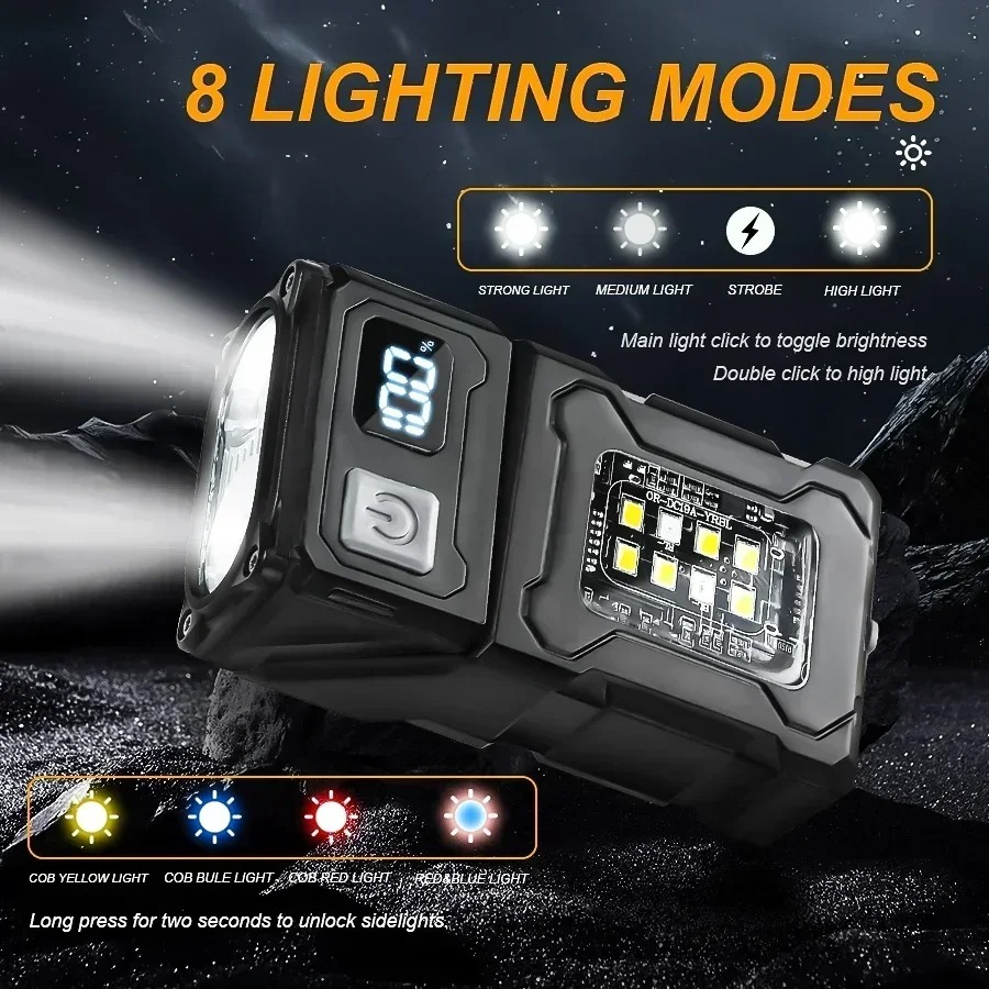ไฟฉาย LED แบบชาร์จไฟผ่านพอร์ต  - Outdoor Camping Decor บทวิจารณ์และราคา