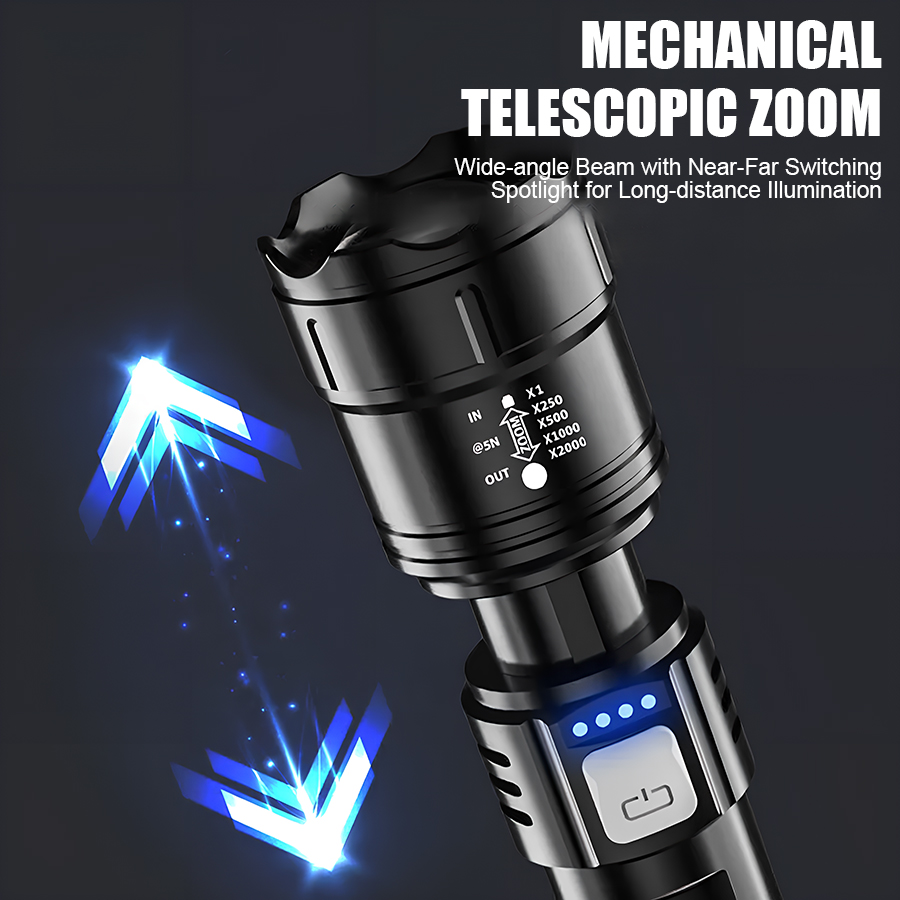 ไฟฉาย LED พลังงานสูง P50 แบบชา - Outdoor Camping Decor บทวิจารณ์และราคา
