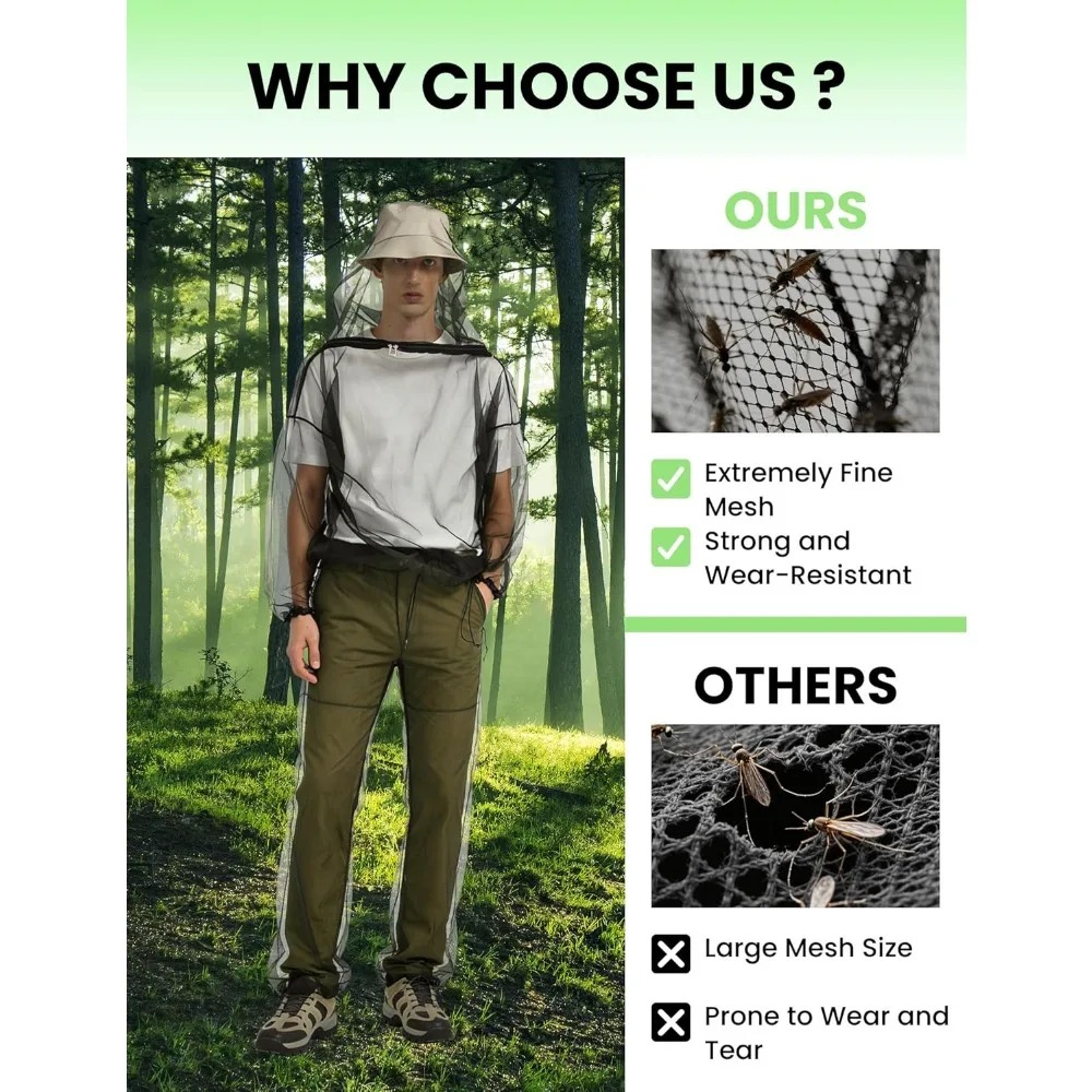 ชุดป้องกันยุงกลางแจ้ง เสื้อแจ็ - Camping Outdoor Clothing บทวิจารณ์และราคา