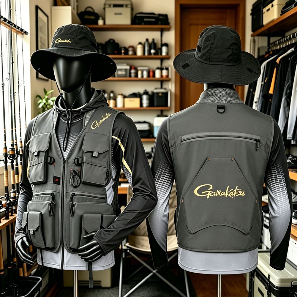 เสื้อกั๊กตกปลา Gamakatsu สำหรั - Camping Outdoor Clothing บทวิจารณ์และราคา