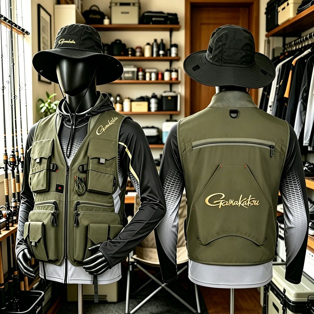 เสื้อกั๊กตกปลา Gamakatsu สำหรั - Camping Outdoor Clothing บทวิจารณ์และราคา