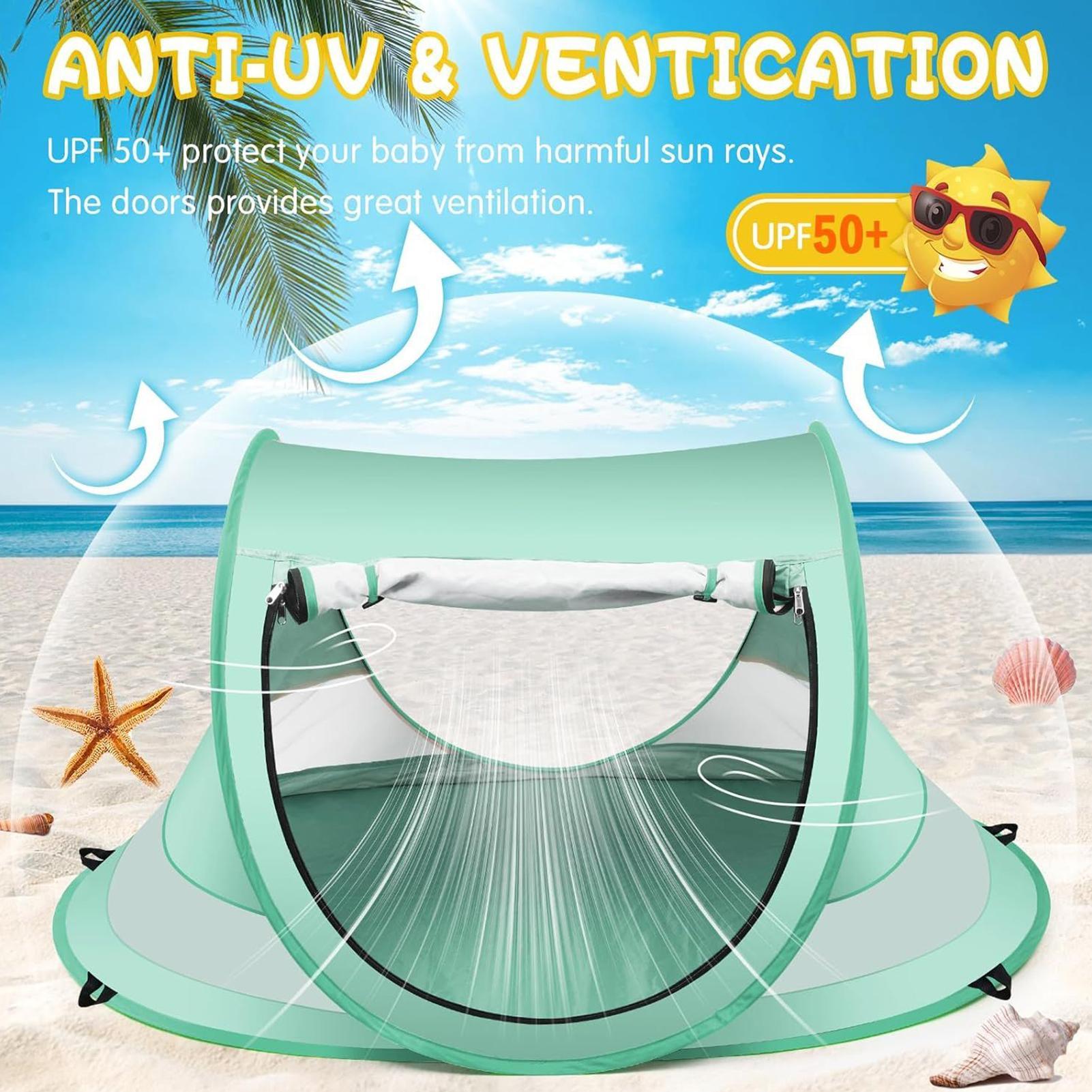 เต็นท์ชายหาดสำหรับเด็ก UPF 50  - Outdoor Camping Games For Kids บทวิจารณ์และราคา