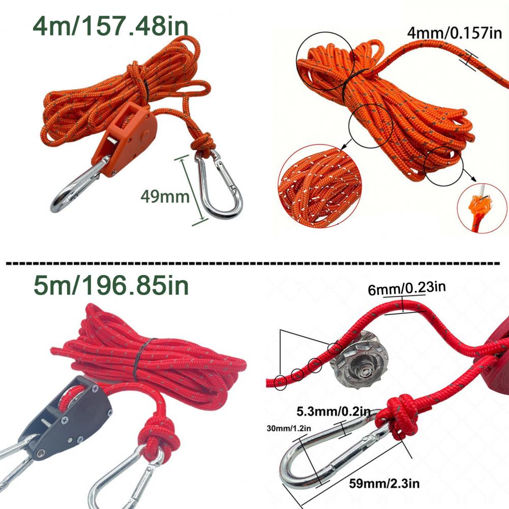 ตัวปรับความตึงเชือกแบบม้วนสำหร - Outdoor Camping Extension Cord บทวิจารณ์และราคา