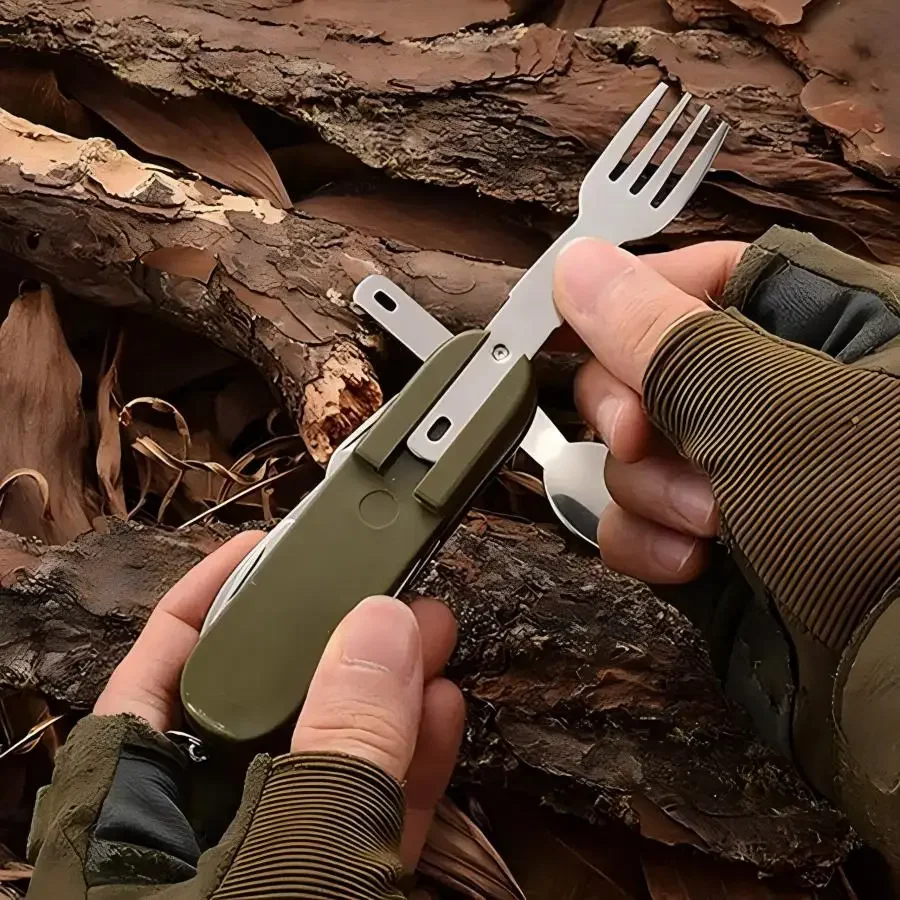 ชุดอุปกรณ์แคมป์ปิ้ง 5-in-1 สแต - Outdoor Camping Essential Gear บทวิจารณ์และราคา