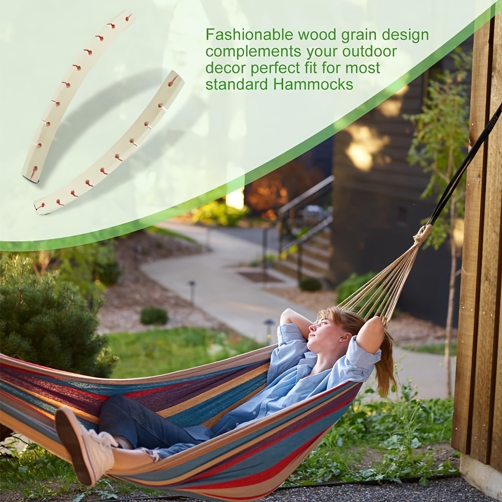 แท่งไม้กันโคลงเปลญวนแบบถอดได้  - Camping Hammock บทวิจารณ์และราคา