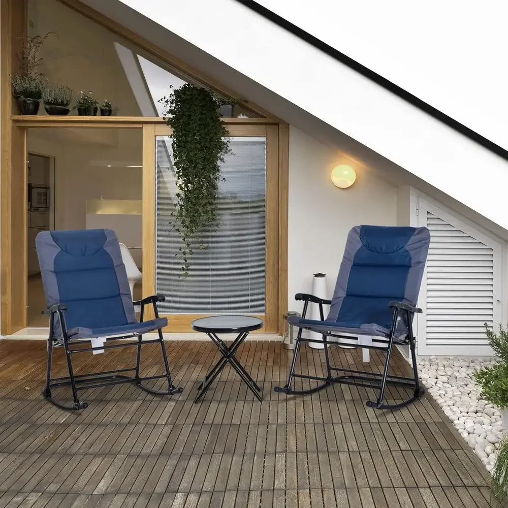 ชุดเฟอร์นิเจอร์ลานกลางแจ้ง 3 ช - Outdoor Camping Rocking Chair บทวิจารณ์และราคา