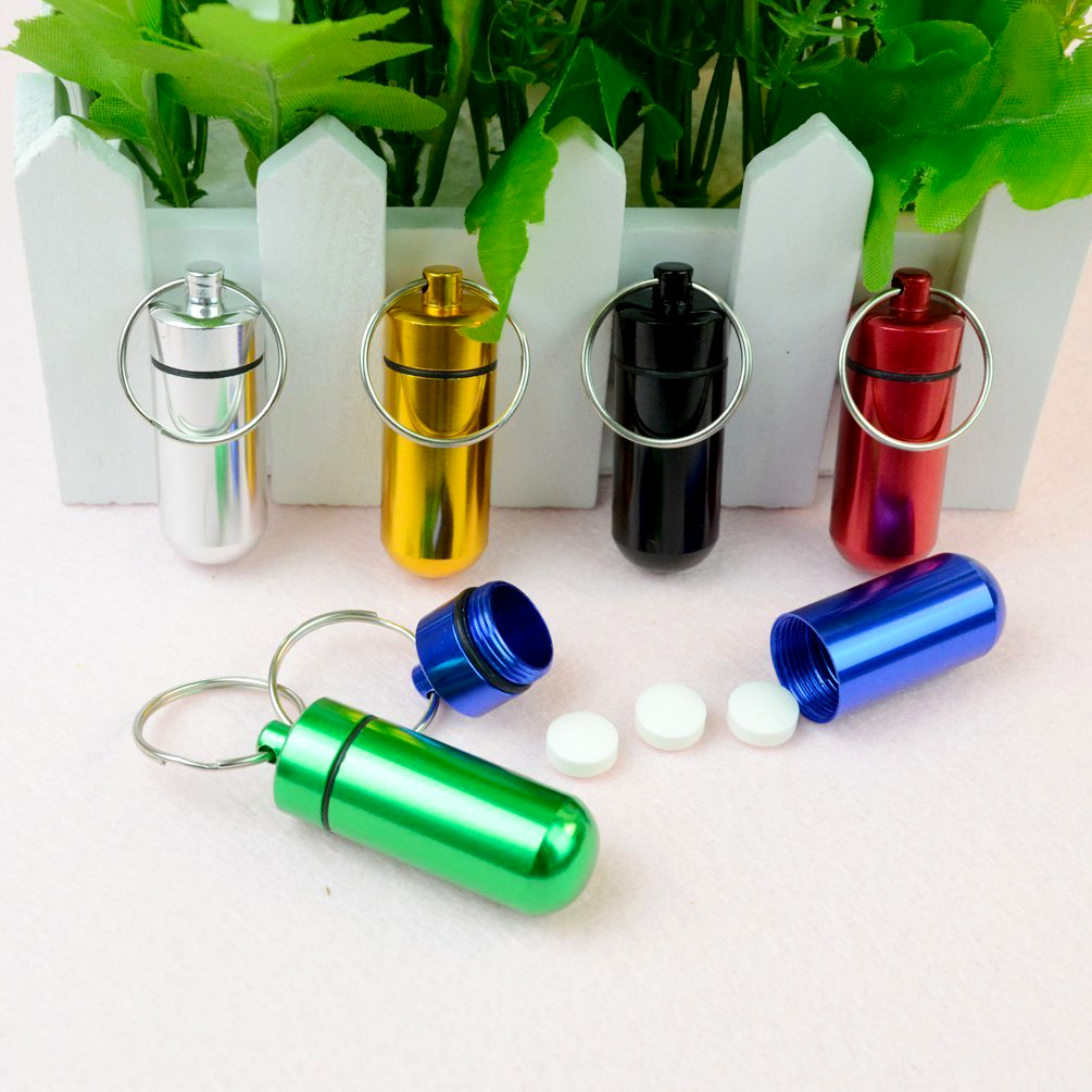 90 ชิ้น Mini Pill Box พวงกุญแจ - Travel Outdoor Camping Youtube บทวิจารณ์และราคา